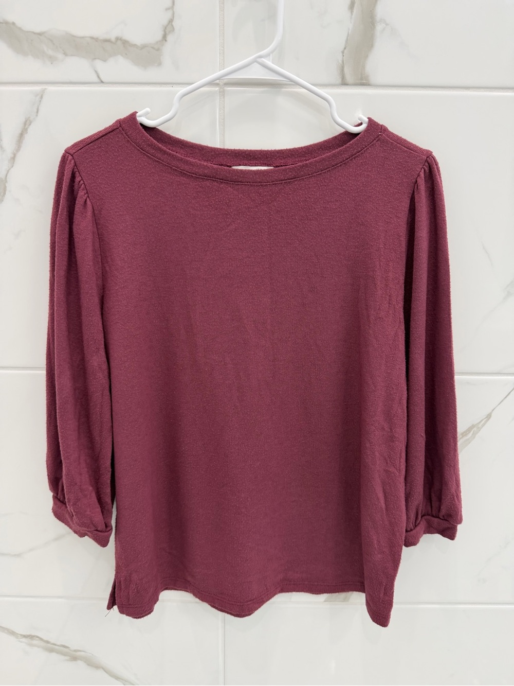 Caslon Cranberry Long Sleeve Top